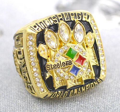 NFL Pittsburgh Steelers World Champions Gold Ring_2 - Click Image to Close